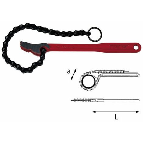 USAG 312 2-4 Giratubo a catena Lunghezza catena: 420 mm
