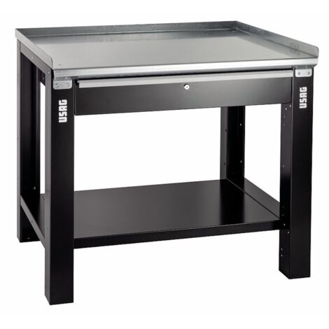 USAG 506 TAC Banco da lavoro con Piano in Acciaio completo di cassetto 1046 mm