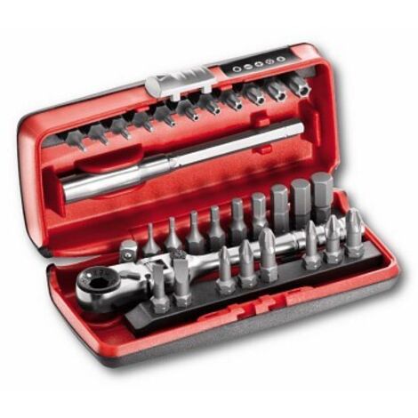 USAG 606 1/4" SK U06060012 SURTIDO DE INSERTOS DE TRINQUETE REVERSIBLES - MINI KIT (31 PIEZAS)