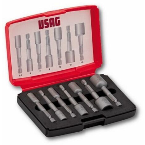 USAG 664 B/S7 U06640015 SURTIDO DE VASOS MAGNÉTICOS PARA TORNILLOS HEXAGONALES DE 1/4"
