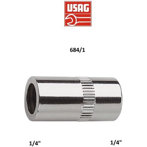 USAG 684 /1 BUSSOLA BUSSOLE PORTAINSERTI INSERTO ATTACCO 1/4"-1/4" CROMO VANADIO