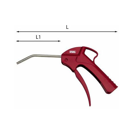 USAG 927 B pistola soffiaggio canna corta 108mm in plastica antiurto progressiva