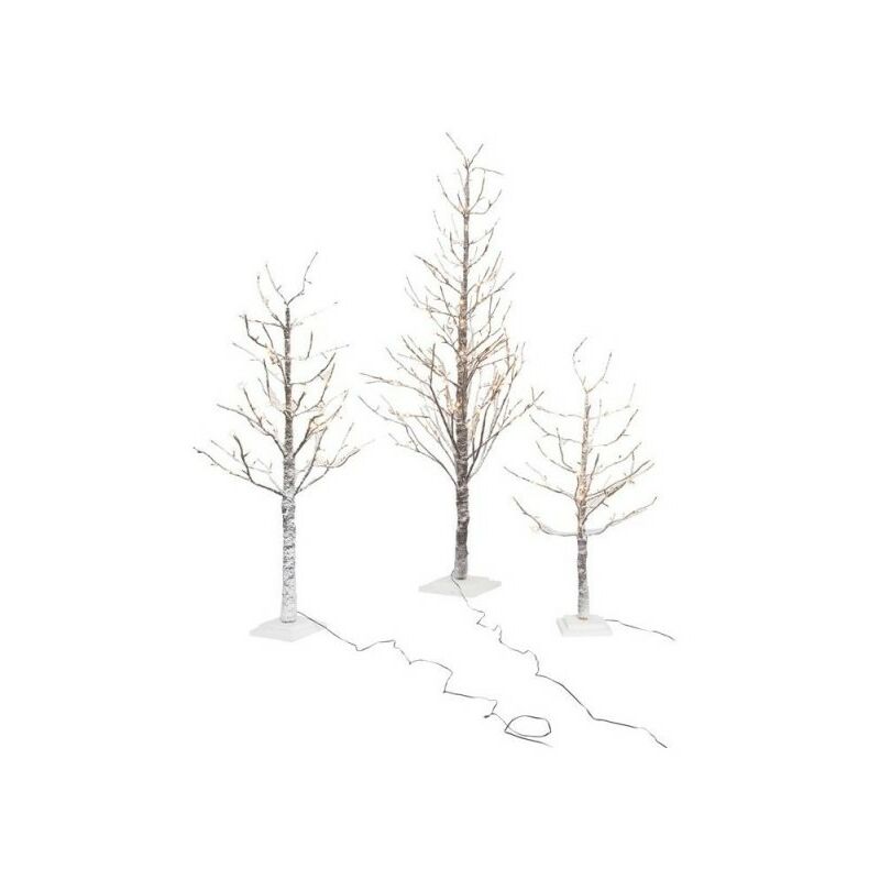 Albero Di Natale Slim Innevato Con Luci Incorporate Sirio da 120 cm con 114 led