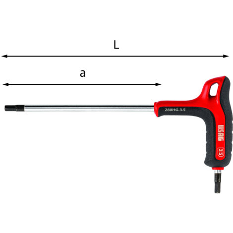 USAG CHIAVE MASCHIO ESAGONALE CON IMPUGNATURA BIMATERIALE D.3mm U02801392