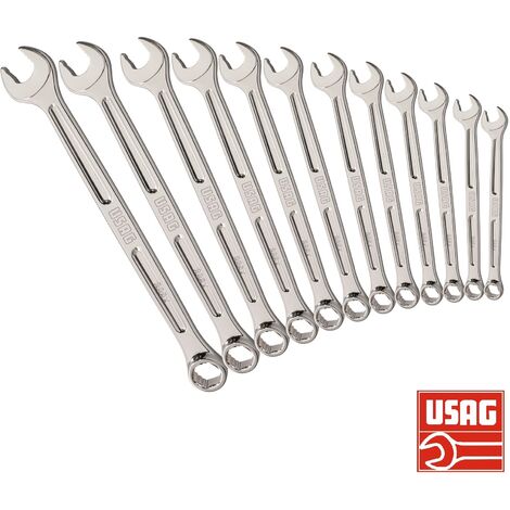 USAG CHIAVE SERIE 12 CHIAVI COMBINATE 285 X/SE12 PER ESAGONI DANNEGGIATI E NUOVI