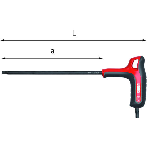 USAG CHIAVI MASCHIO CON IMPUGNATURA PER VITI CON IMPRONTA TORX® T30 U02800450