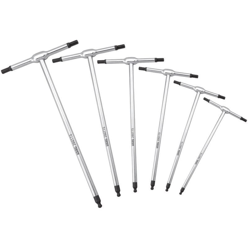 Usag - 280 TTS/SE6 Set 6 Chiavi t Maschio Esagonale Con Testa Sferica 2,5-8mm
