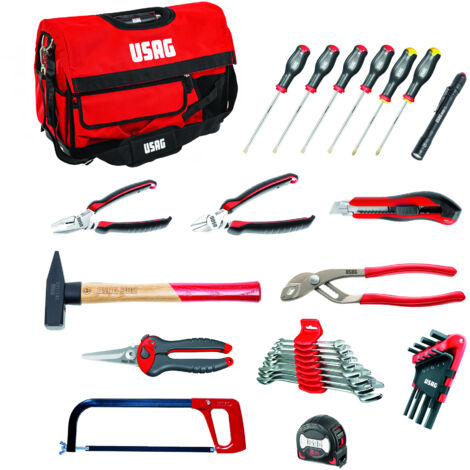 Usag U00070010 Borsa Professionale Porta Utensili Con Assortimento 32 Pezzi