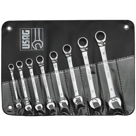 Usag U02856066 Serie 8 Chiavi Combinate Cricchetto Anello Tenuta
285 Ka/B8