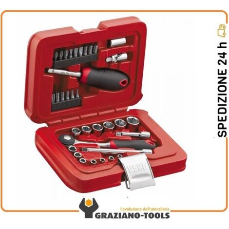 Usag U06010001 Bussole Esagonali Inserti Cassetta Modulare 34 Pezzi