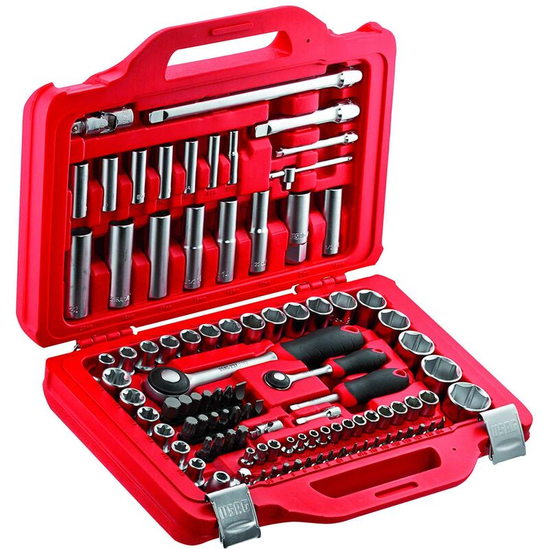 U06010011 Assortiment en boîte modulaire avec douilles hexagonales et tournevis 100 pièces - Usag