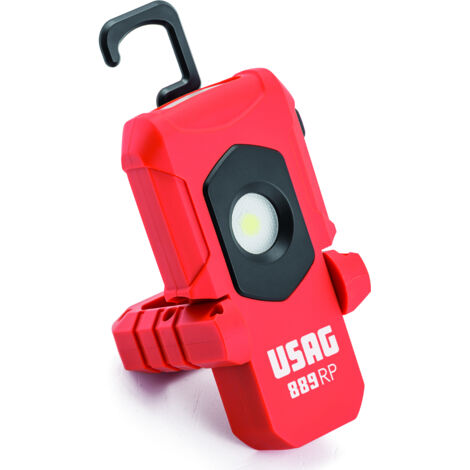 Usag U08890045 Lampada Torcia Frontale LED Ricaricabile Compatta