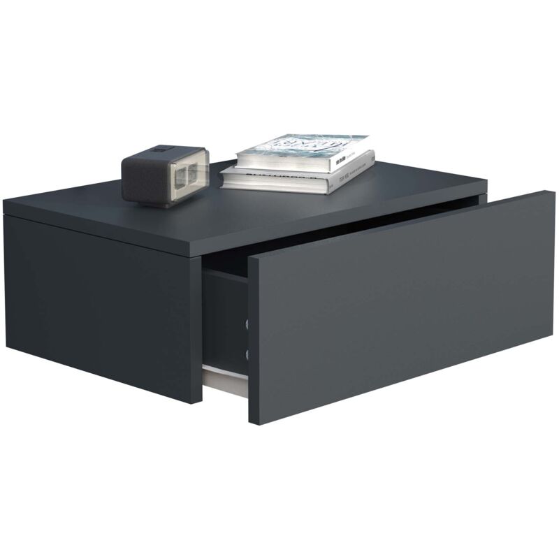 Table de nuit Usal h. 15 x l. 45 x p. 30 cm Anthracite