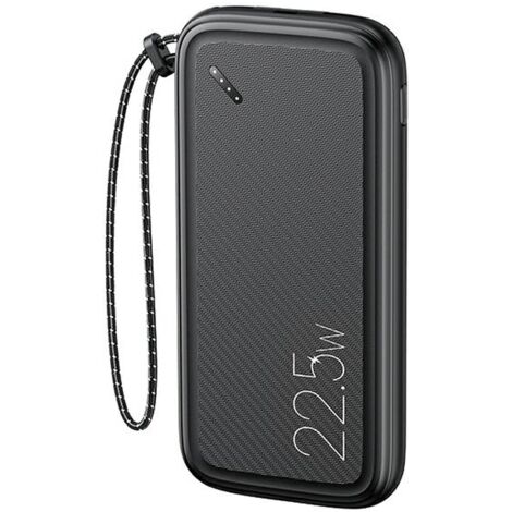 USAMS Powerbank PB56 10000mAh 225W 2xQC30PD Ricarica rapida neronero 10KCD15101 USCD151