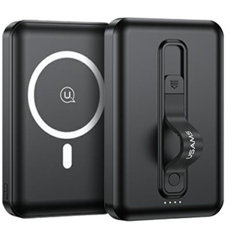 USAMS Powerbank PB64 10000mAh 20W QC30PD Ricarica rapida wireless magnetica neronero 10KCD17301 USCD173
