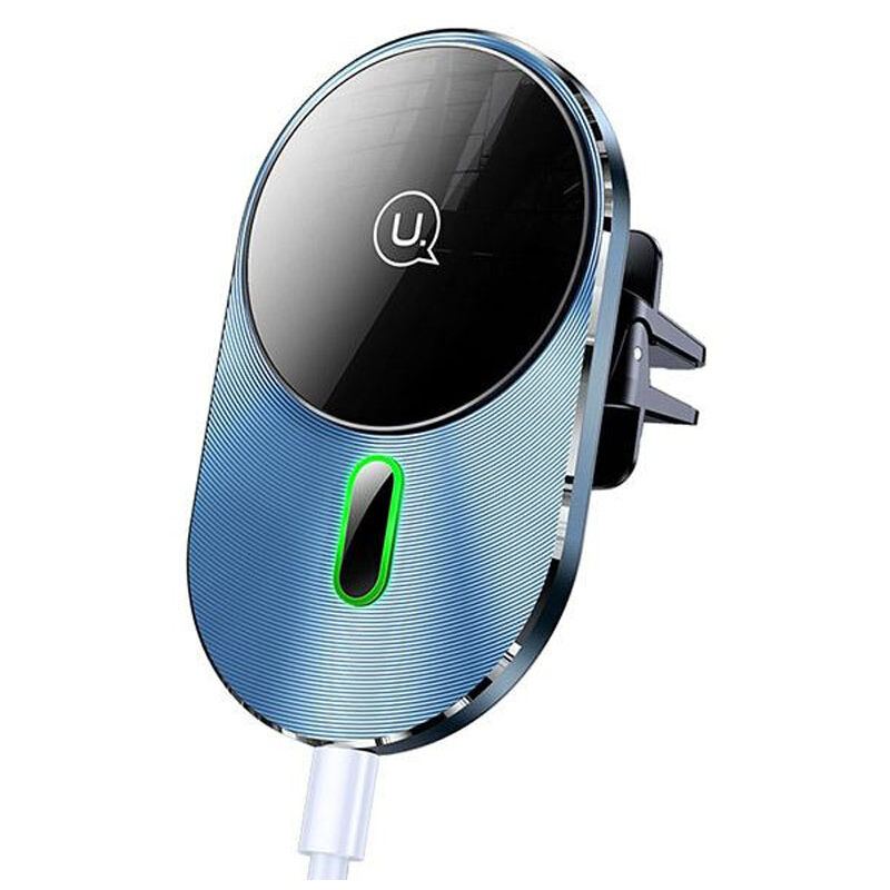 USAMS US-CD170 - Support voiture magnétique avec chargement sans fil 15W (noir)