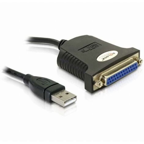 USB 1.1 Adapterkabel, USB-A Stecker  Parallel 25 Pin Buchse Verwendung:  Anschließen eines Druckers an den PC