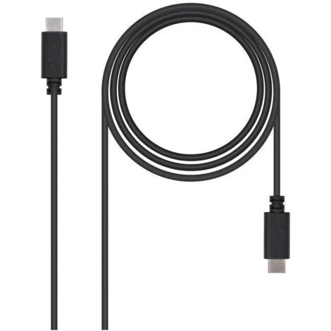 USB 2.0, 1m cable USB USB C Negro