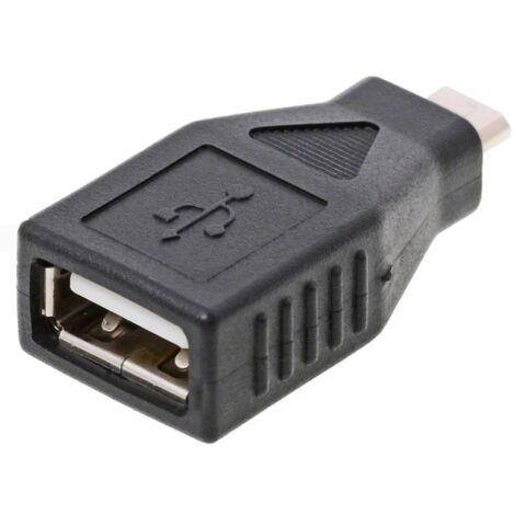 USB 2.0 Adapter, Micro-USB Stecker  USB-A Buchse Verwendung:  Embout einen USB-A Gerätes an eine Micro-USB B Schnittstelle