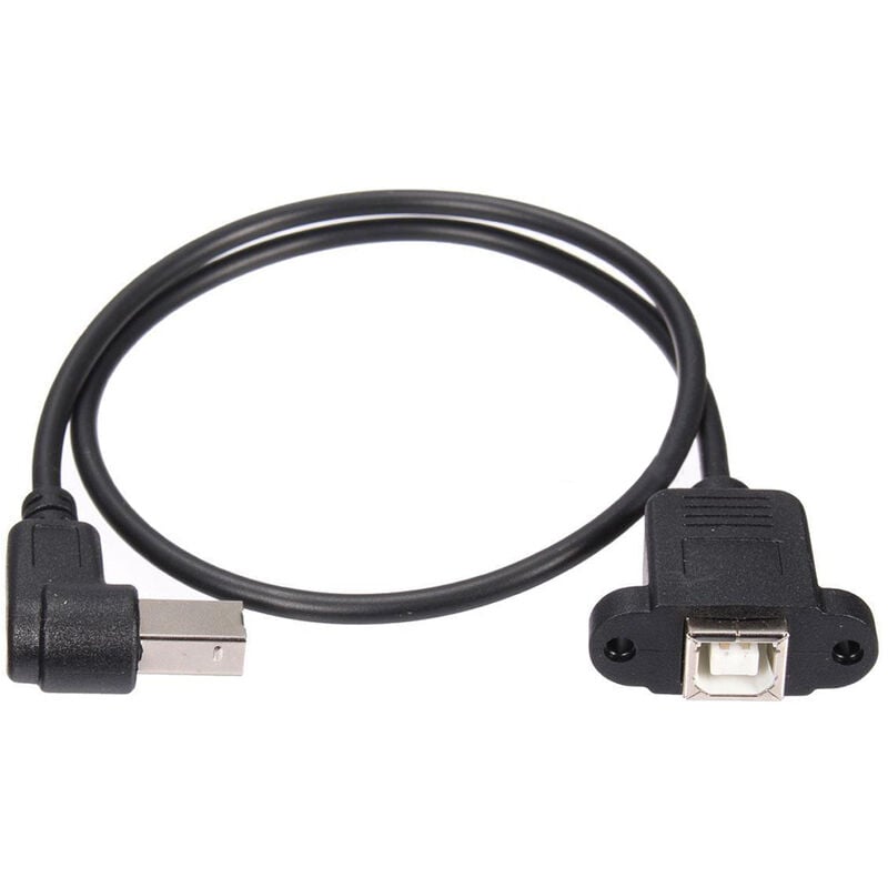 USB 2.0 B Mâle à USB B Prise Imprimante sur Panneau Câble D'Extension 50 Cm