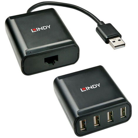 USB 2.0 CAT.5 EXTENDER 60M, 4 PORTS