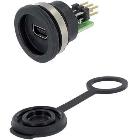 USB 2.0 femelle Mini-B embase femelle de chassis encitech 1310-1010-01 M16 1 pc(s) X381061