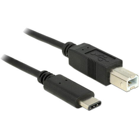 USB 2.0 Kabel, USB-C Stecker  USB-B Stecker Verwendung: Verbindungskabel pour Appareils avec USB 2.0 Typ-B Embout