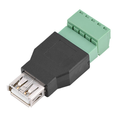 USB 2.0 Typ A Buchse auf 5-poligen Schraubanschluss-Adapter – Kabelverbinder