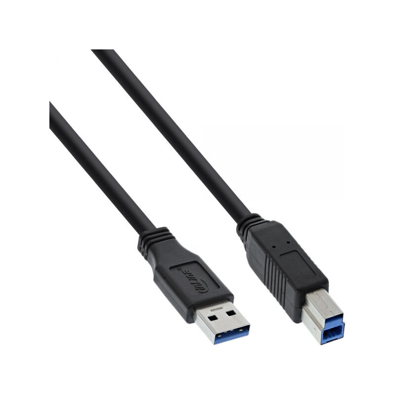 USB 3.0 Kabel, A sur B, noir