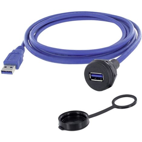 USB 3.0 tipo A Presa con telaio di montaggio 1310-1019-03 M22 1310-1019-03 encitech Contenuto: 1 pz.