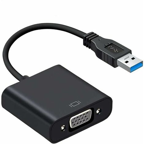 USB 3.0 to VGA Adapter, VGA to USB Video Adapter Converter, Support 1080P Resolution, Compatible with Desktop Laptop Windows 10/8.1/8/7/XP MB