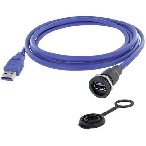 USB 3.0 type A embase femelle de chassis encitech 1310-1015-01 M16 1 pc(s) X383991