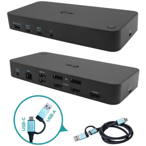 USB 3.0 / USB-C / Thunderbolt, 3x 4K Docking Station + Power Delivery 100W