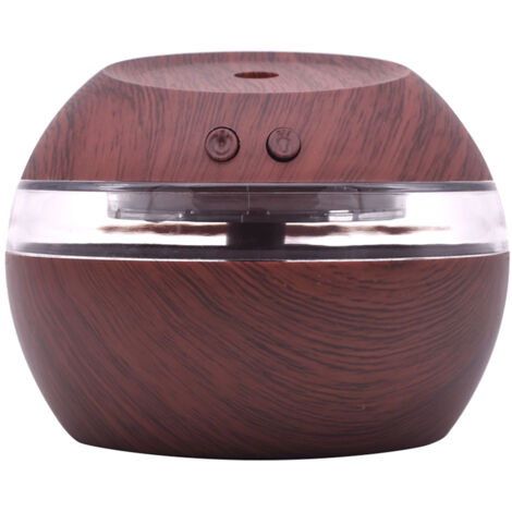 USB 300ml – diffuseur huiles essentielles brume fraîche veilleuse LED, cadeau Fête des Mères complet pas cher