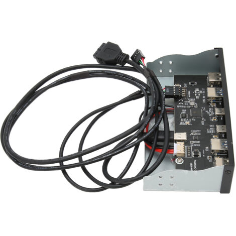 USB 3.1 Gen 1-Frontkartensteckplatz mit 6 Anschlüssen (Typ A und Typ C), GL3523-Chip, 5 Gbit/s für Tower-PCs – 19-poliger Anschluss, Montage für optische Laufwerke (2U3/2U2/2C).