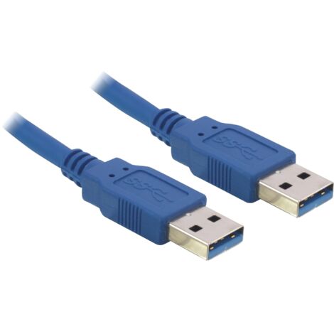 USB 3.2 Gen 1 Kabel, USB-A Stecker  USB-A Stecker Verwendung:  Embout von USB-A Geräten an PC oder Notebook