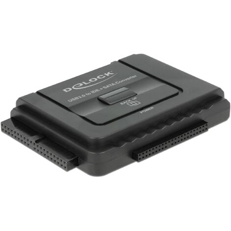 USB 3.2 Gen 1 Konverter, USB-A Stecker SATA 22P + IDE 40P + IDE 44P Buchse Verwendung: Anschließen von IDE- oder SATA-Laufwerken über USB