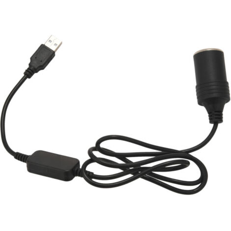 USB 5V une 12V Voiture Adaptateur Allume-Cigare CâBle Convertisseur