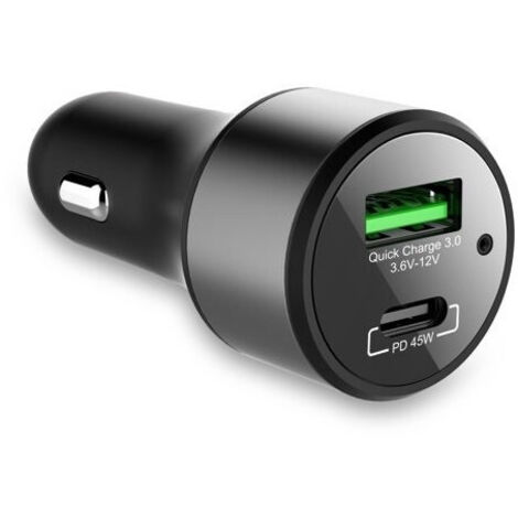 Универсално USB Зарядно до 63W, Метален Корпус, 12V - 24V, USB + Type C, бързо зареждане за Автомобил, бус, джип, камион