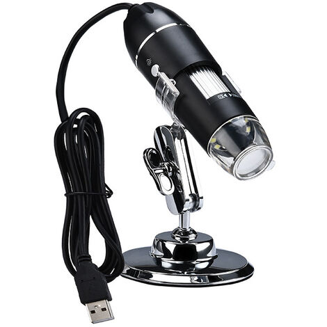 USB-8-LED-Digitalmikroskop-Vergrößerungskamera mit Ständer, 1600X, Typ 1