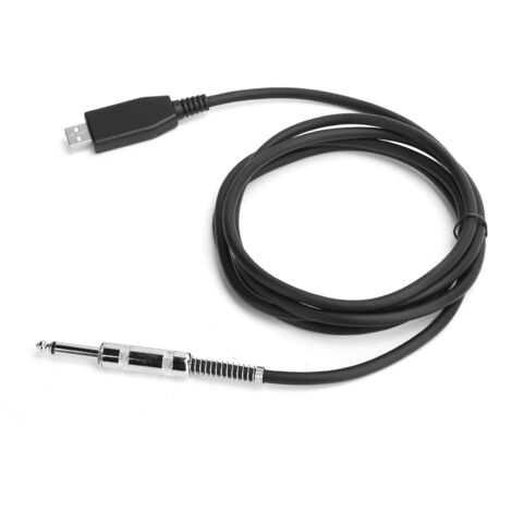 USB-auf-6,35-mm-Mono-Gitarrenkabel für PC-Aufnahmen – 3 Meter Länge