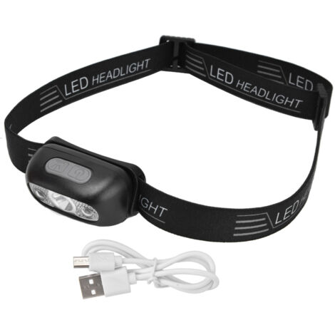 USB-aufladbare Stirnlampe mit Gestensteuerung und LED-Beleuchtung für Radfahren, Angeln, Laufen und Outdoor-Abenteuer
