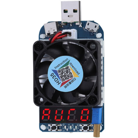 USB-Batterietester mit elektronischer Lastwiderstands-, Entlade- und Spannungsmessung HD35 (5A/35W)