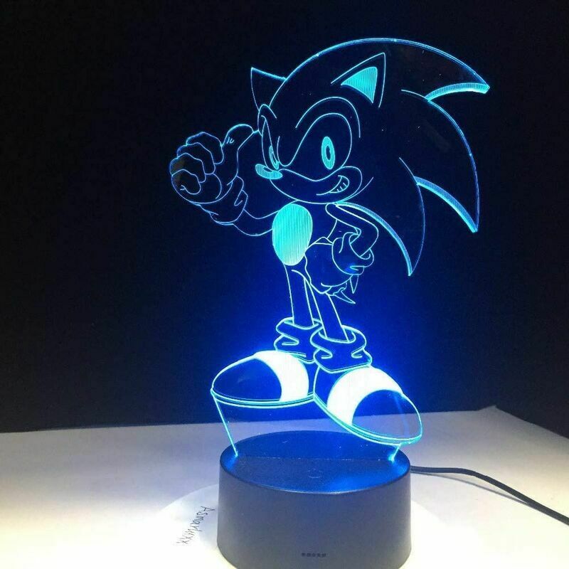 FVO - usb Black Colorful Touch 3D Night Light
