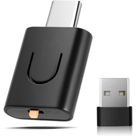 USB-C audio adapter with aptX 5.4 Bluetooth for PS5/PS5 Pro/Switch/PC/Laptop, wireless plug-and-play dongle with hands-free function