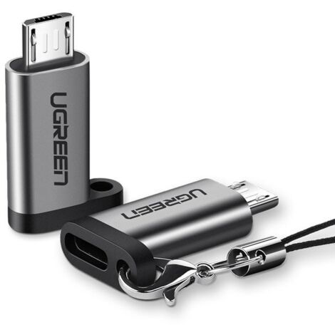 USB-C-auf-Micro-USB-Adapter - grau