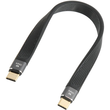 USB-C-Kabel (Stecker auf Stecker), 10 Gbit/s, 100 W PD-Schnellladung, 4K-Videokompatibilität (60 Hz)