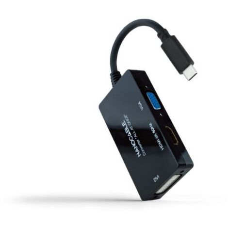 Usb-c konverter AA Vga/dvi/hdmi All Nanocable 10.16.4301-all