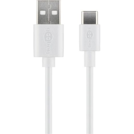 USB-C™ Lade- und Synchronisationskabel, verbindet Geräte mit USB-C™- und USB-A-Anschlüssen miteinander. Kabellänge 3 m