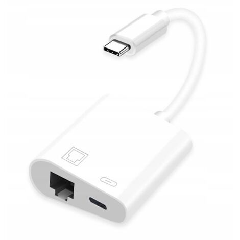 USB-C LAN ETHERNET RJ45 PD ADAPTADOR Carga MacBook